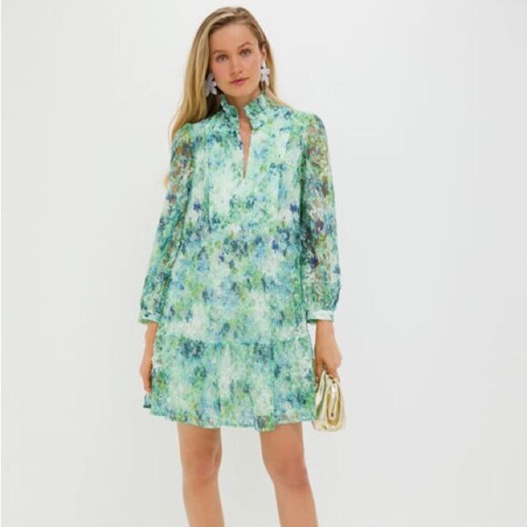 Tuckernuck Water Lilies Organza Palmerston Dress - Picture 1 of 6